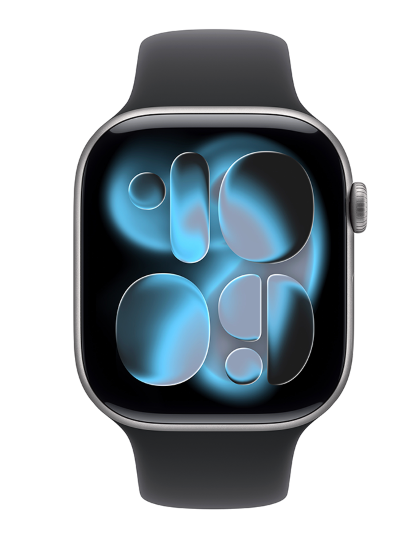 Apple Watch Series 11, 46mm, GPS + Cellular, Aluminium, Sportbandje S/M, Grijs (Zwart)