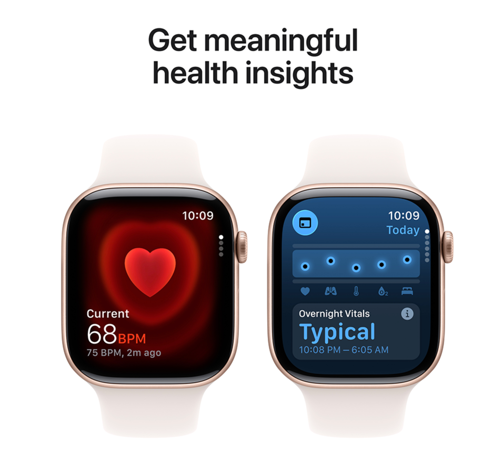 Apple Watch 11 Wifi + 5G - 46mm Rose Gold Aluminium Case with Light Blush Sport Band M/L