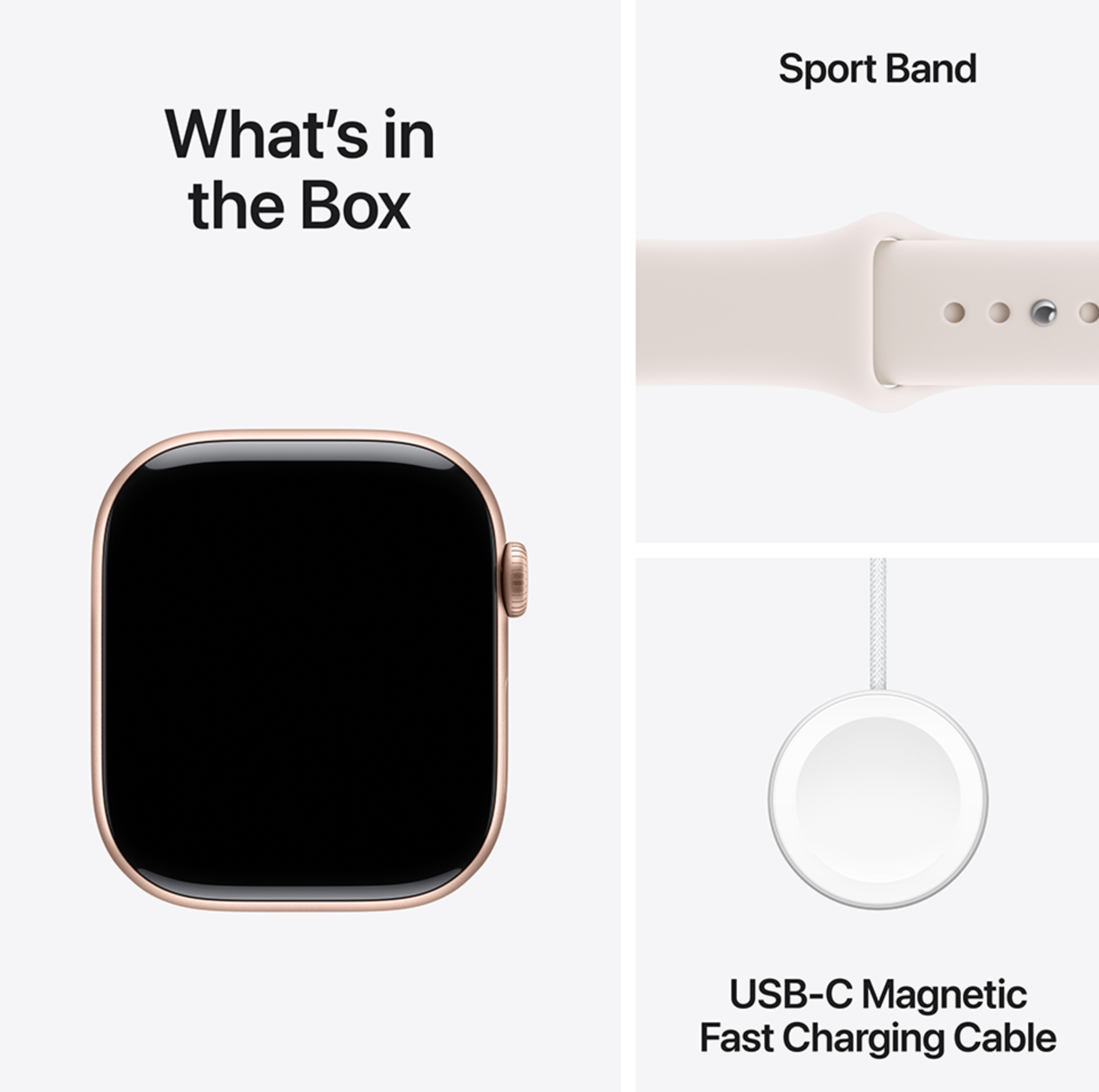 Apple Watch 11 Wifi + 5G - 46mm Rose Gold Aluminium Case with Light Blush Sport Band M/L