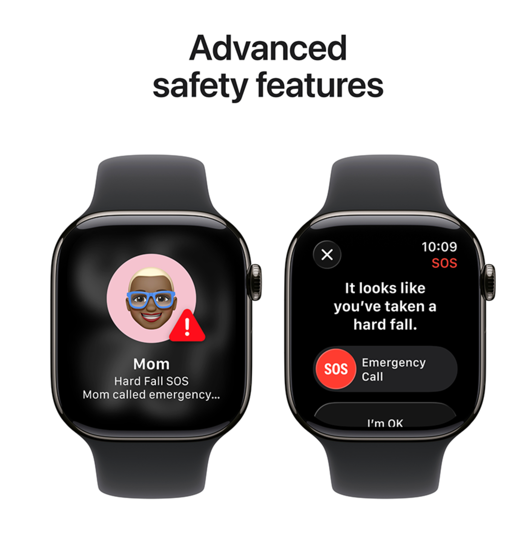 Apple Watch Series 11 46mm GPS + Cellular Titanium Sportbandje M/L Zwart (Zwart)