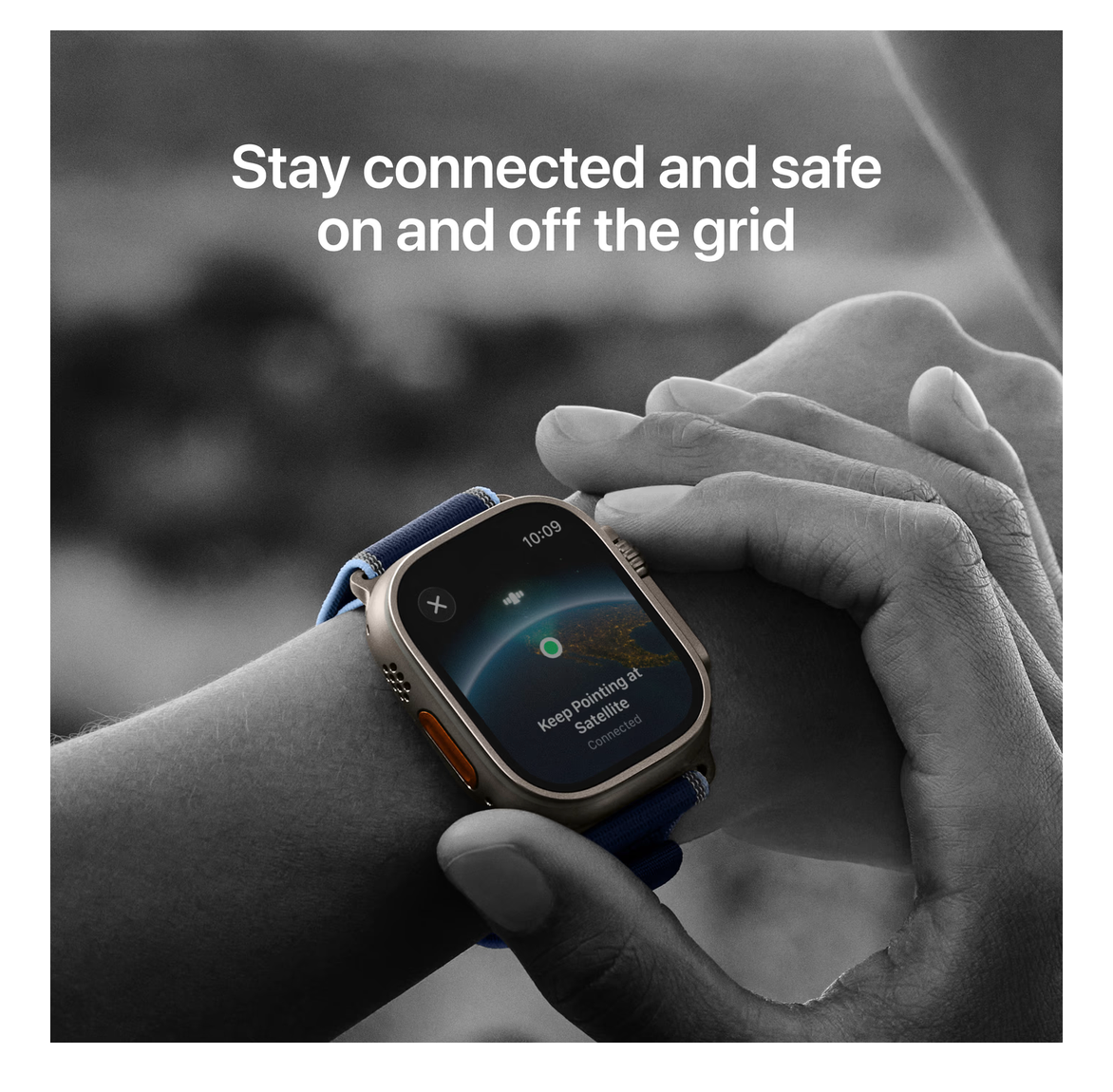 Apple Watch Ultra 3 Cellular 49mm Zwart Trail Band S/M