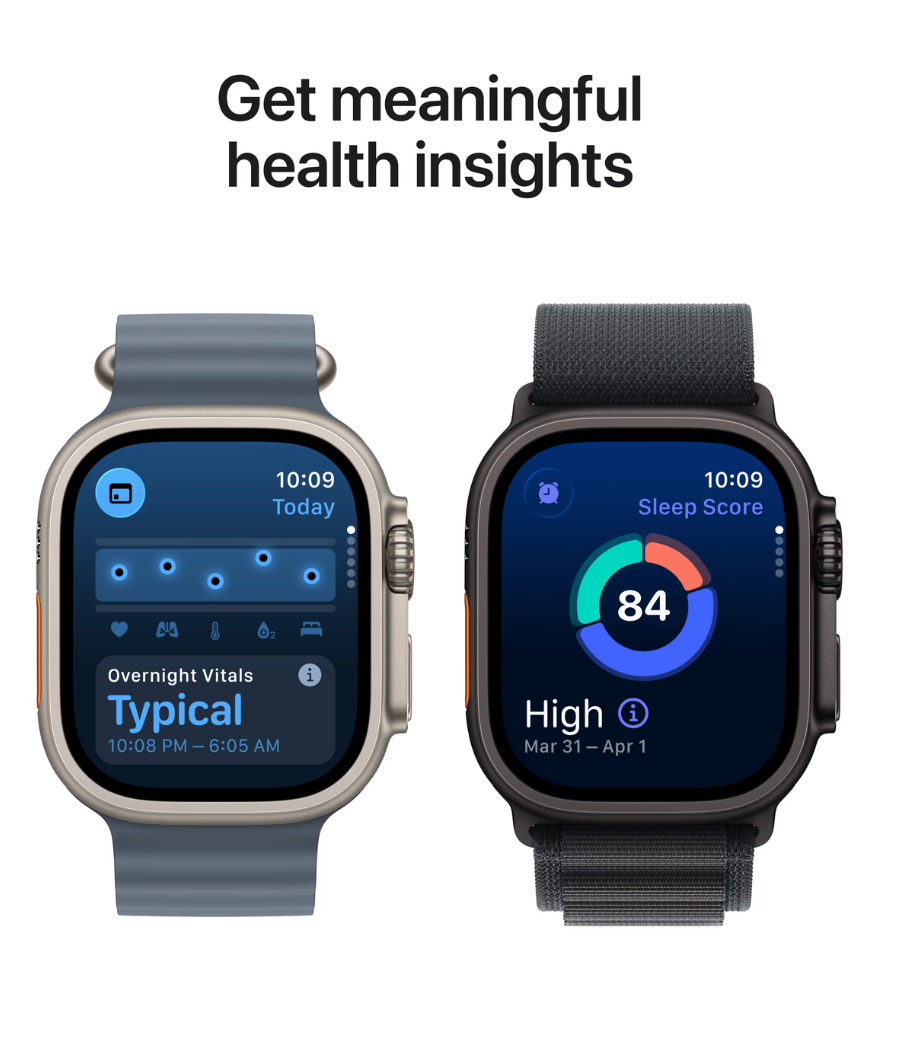 Apple Watch Ultra 3 Cellular 49mm Zwart Trail Band S/M