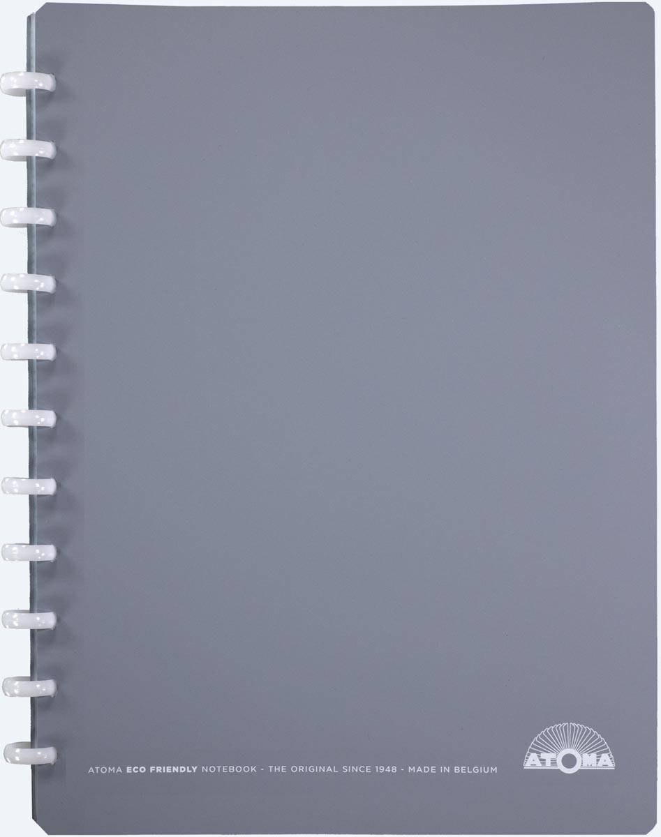 Atoma Eco schrift, ft A4 +, 120 bladzijden, commercieel geruit, met 6 tabbladen en 5 showtassen, assorti