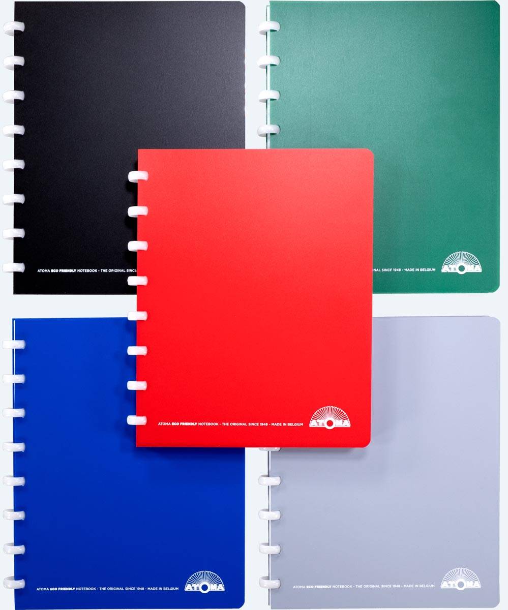 Atoma Eco schrift, ft A5, 144 bladzijden, gelijnd, geassorteerde kleuren