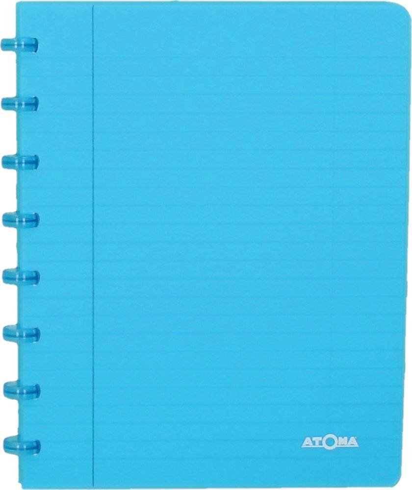 Atoma Trendy schrift, ft A5, 144 bladzijden, gelijnd, transparant turkoois