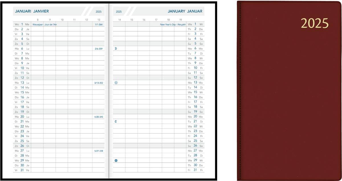 Aurora Oraplan 19 Seta, geassorteerde kleuren, 2025