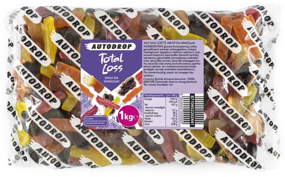 Autodrop snoep Total Loss, zak van 1 kg