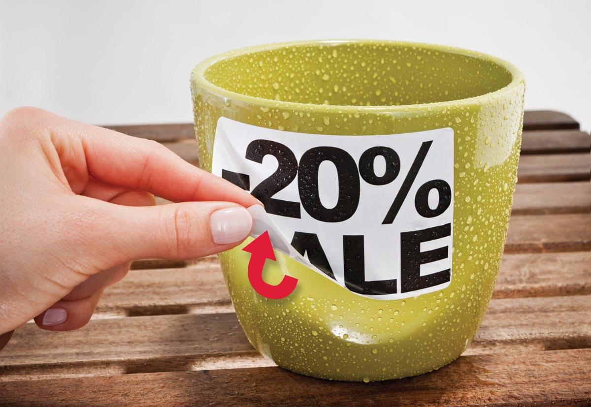 Avery afneembare weerbestendige etiketten Ft 99,1 x 67,7 mm (b x h), wit, doos van 160 etiketten