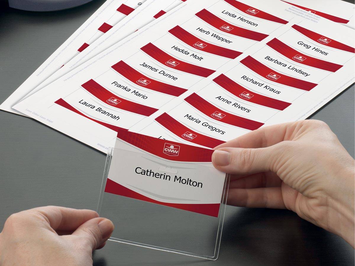 AVERY Badge ft 54 x 90 mm, 200 stuks