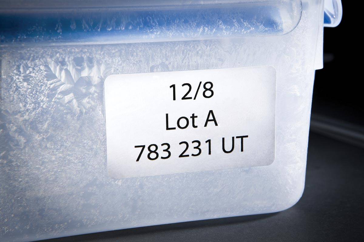 Avery diepvriesetiketten Ft 63,5 x 33,9 mm (b x h), wit, doos van 600 etiketten