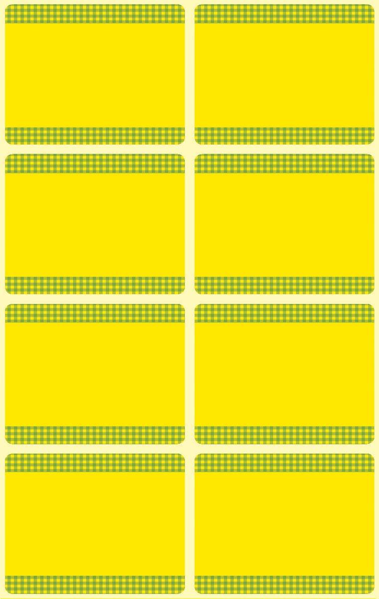 Avery diepvriesetiketten in blister, geel, 40 etiketten