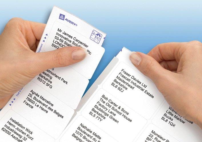 Avery L7162, Adresetiketten, Laser, Ultragrip, wit, 100 vellen, 16 per vel, 99,1 x 33,9 mm