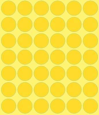 Avery Ronde etiketten diameter 18 mm, geel, 1.056 stuks