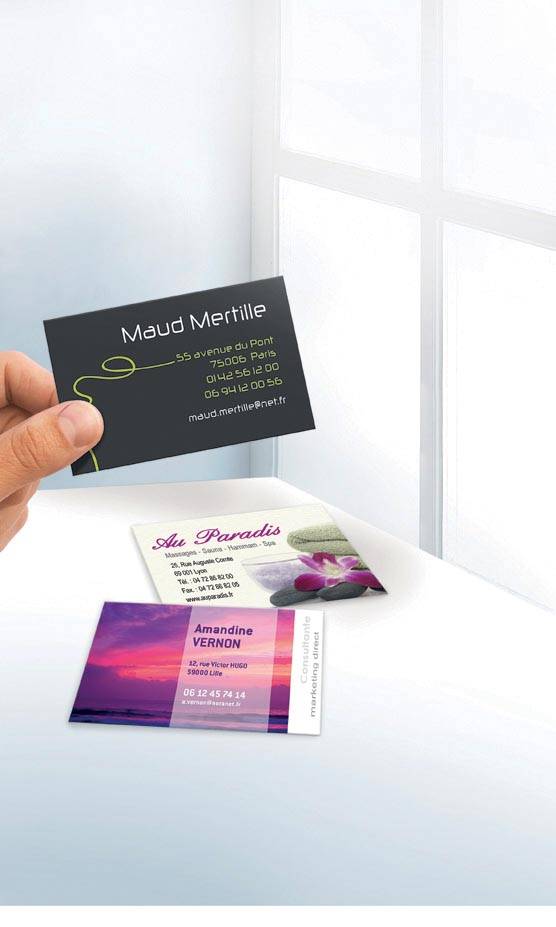 AVERY visitekaarten 185 g/m², 10 per blad, 250 stuks