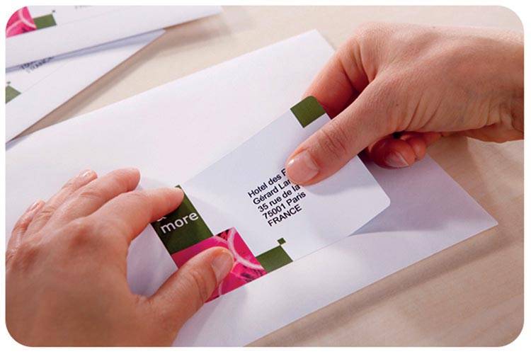 Avery witte etiketten QuickDry ft 99,1 x 33,9 mm (b x h), 1.600 stuks, 16 per blad