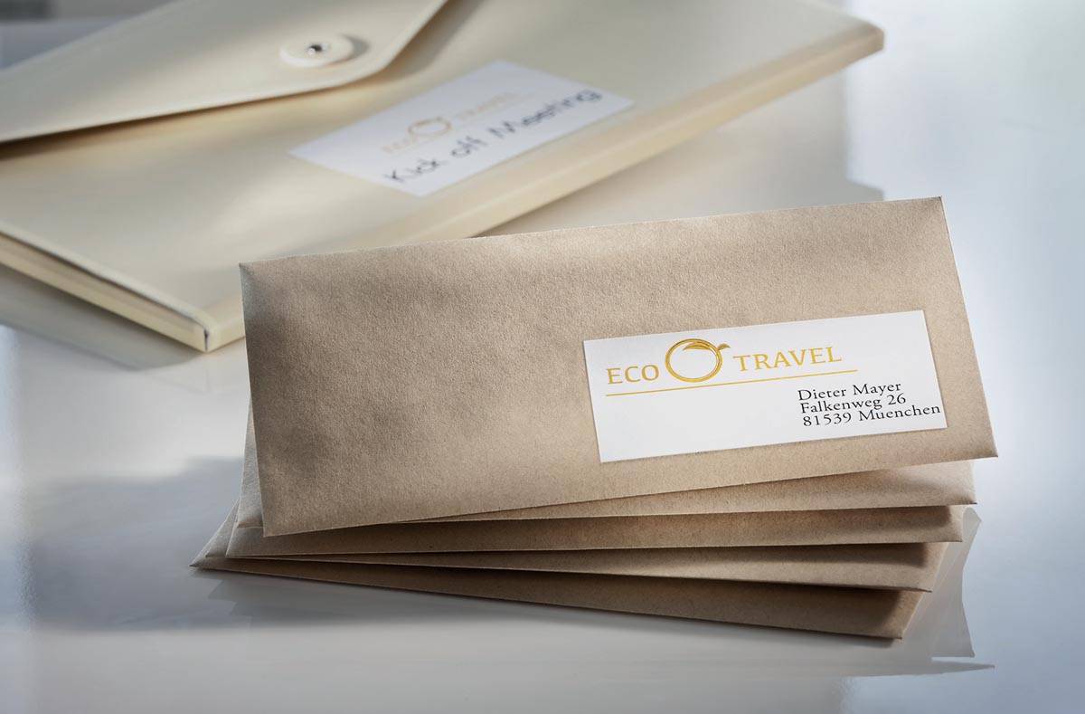 Avery Witte gerecycleerde universele etiketten Ft 105 x 148 mm (b x h), 400 stuks, 4 per blad