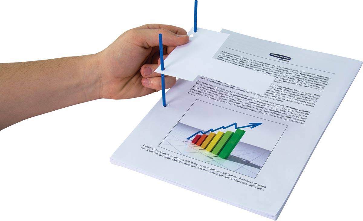 Bankers Box archiefbinder D-Clip blauw, doos van 100 stuks