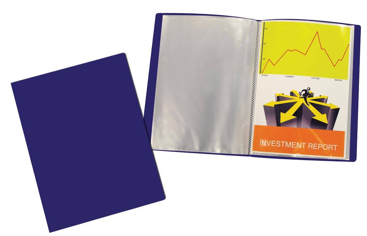 Beautone showalbum, A4, 30 tassen, in geassorteerde kleuren