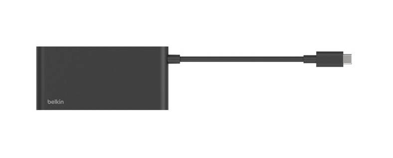 Belkin AVC021HQBK interface hub USB Type-C 10000 Mbit/s Zwart