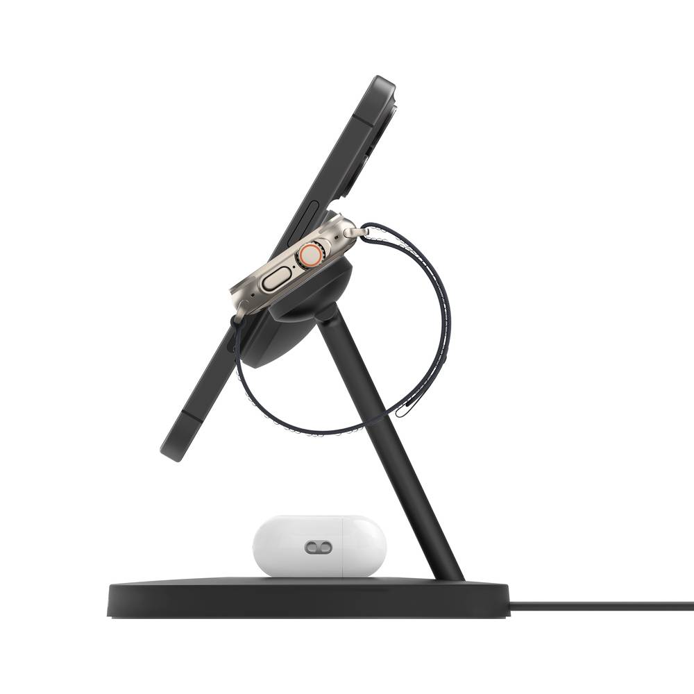 Belkin BoostCharge Pro Hoofdtelefoons, Smartphone, Smartwatch Zwart USB Draadloos opladen Snel opladen Binnen