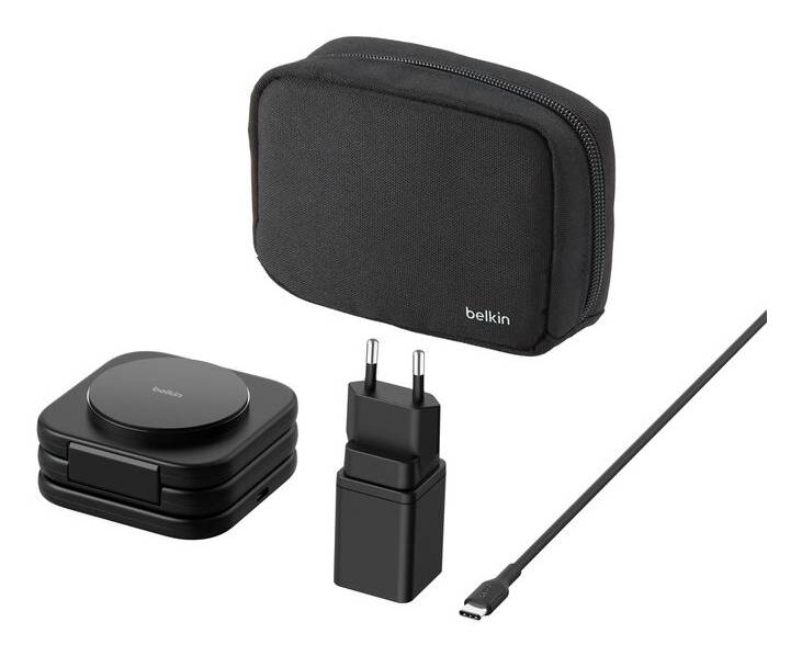 Belkin BoostCharge Pro Hoofdtelefoons, Smartphone, Smartwatch Zwart AC, USB Draadloos opladen Snel opladen Binnen