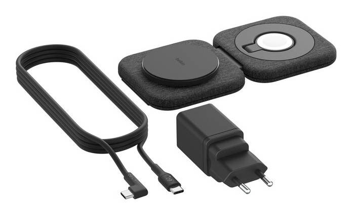 Belkin BoostCharge Pro Hoofdtelefoons, Smartphone, Smartwatch Zwart AC Draadloos opladen Snel opladen Binnen