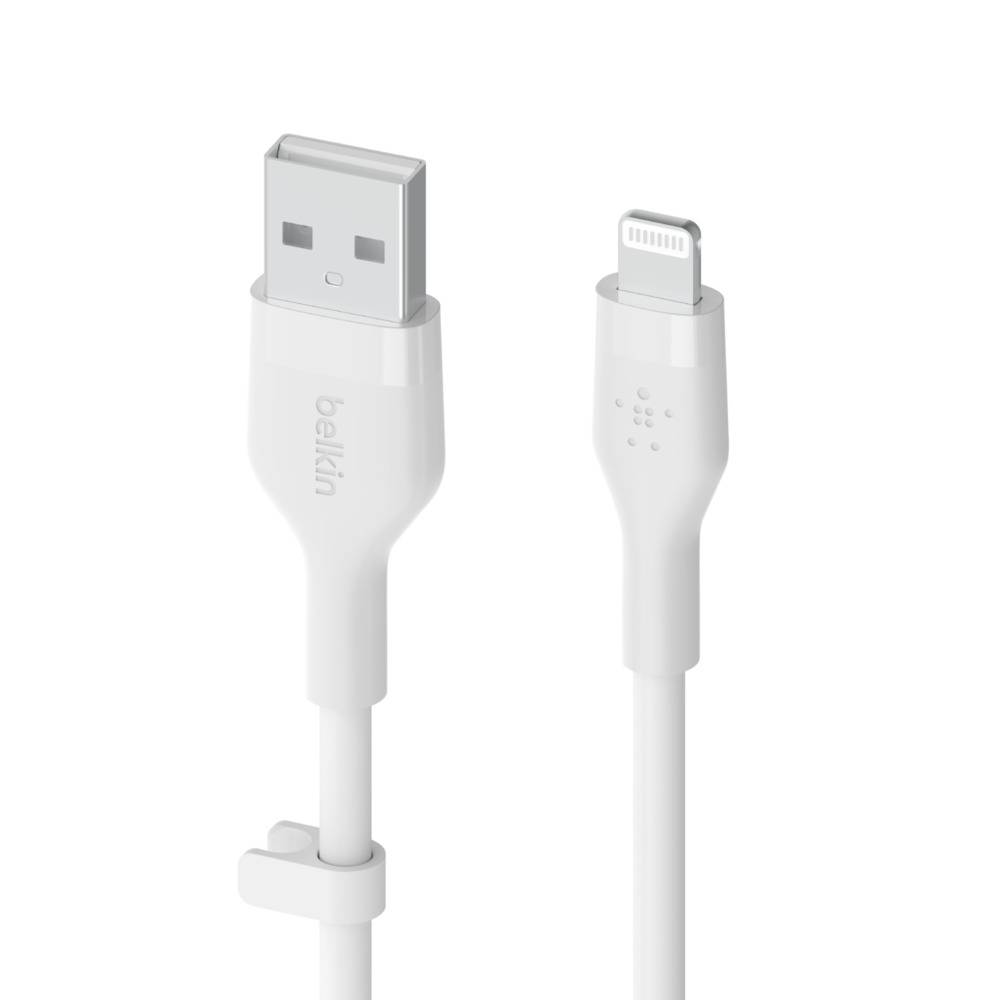 Belkin Cbl Scicone USB-A LTG 2M blc Wit