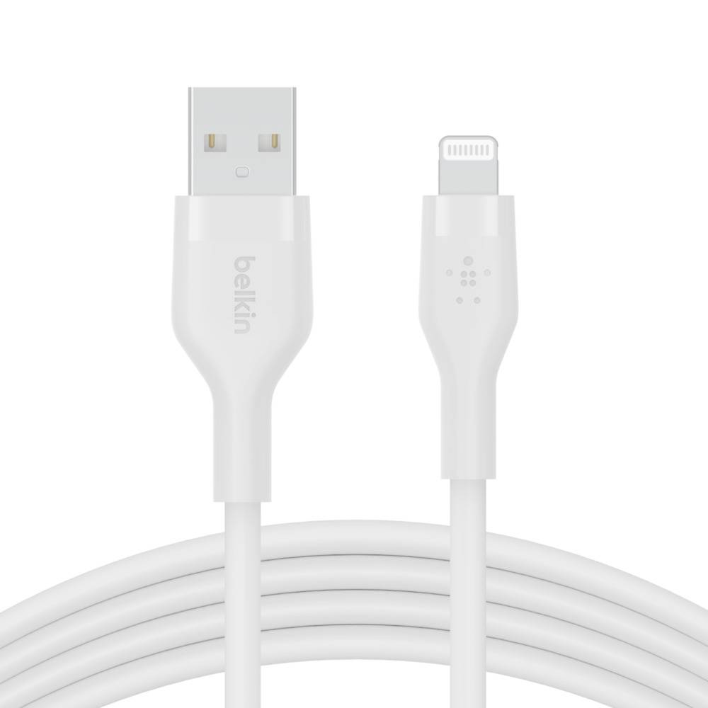 Belkin Cbl Scicone USB-A LTG 2M blc Wit
