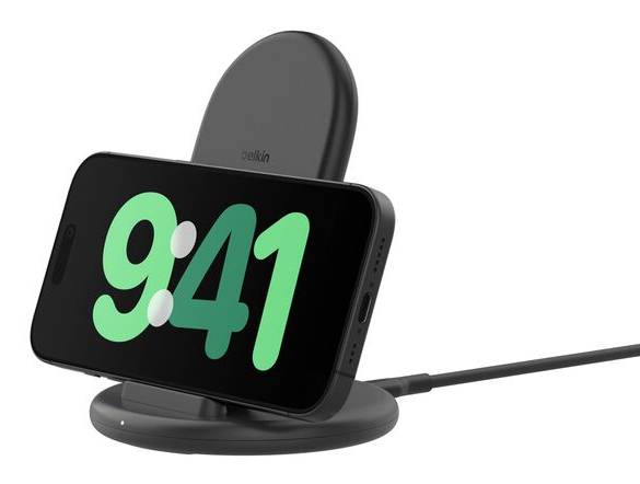 Belkin WIB006HQBK oplader voor mobiele apparatuur Smartphone Zwart USB Draadloos opladen Binnen