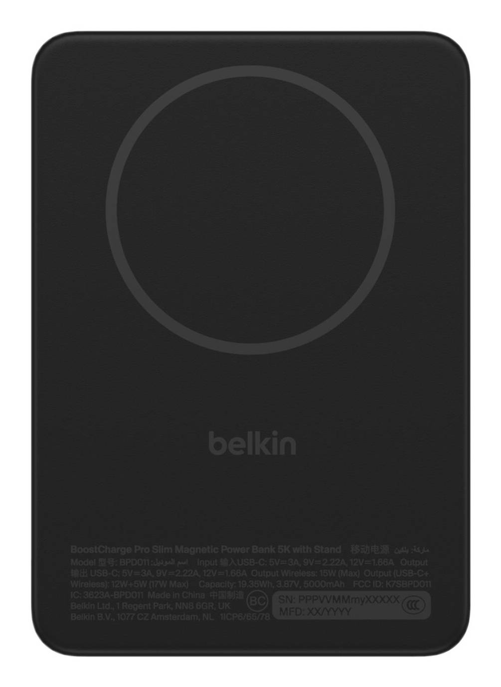 Belkin BPD011hqWH 5000 mAh Draadloos opladen Wit
