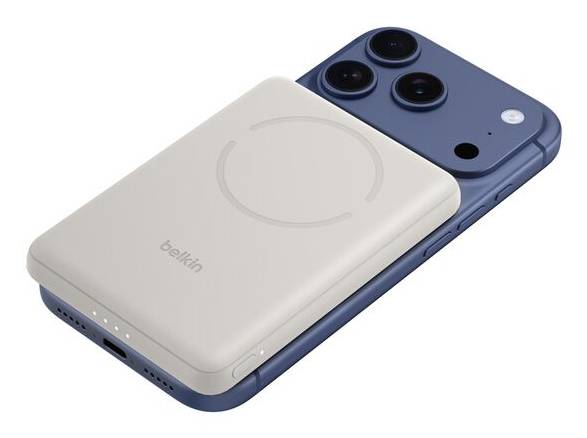 Belkin BPD021HQSA powerbank 5000 mAh Draadloos opladen Zand