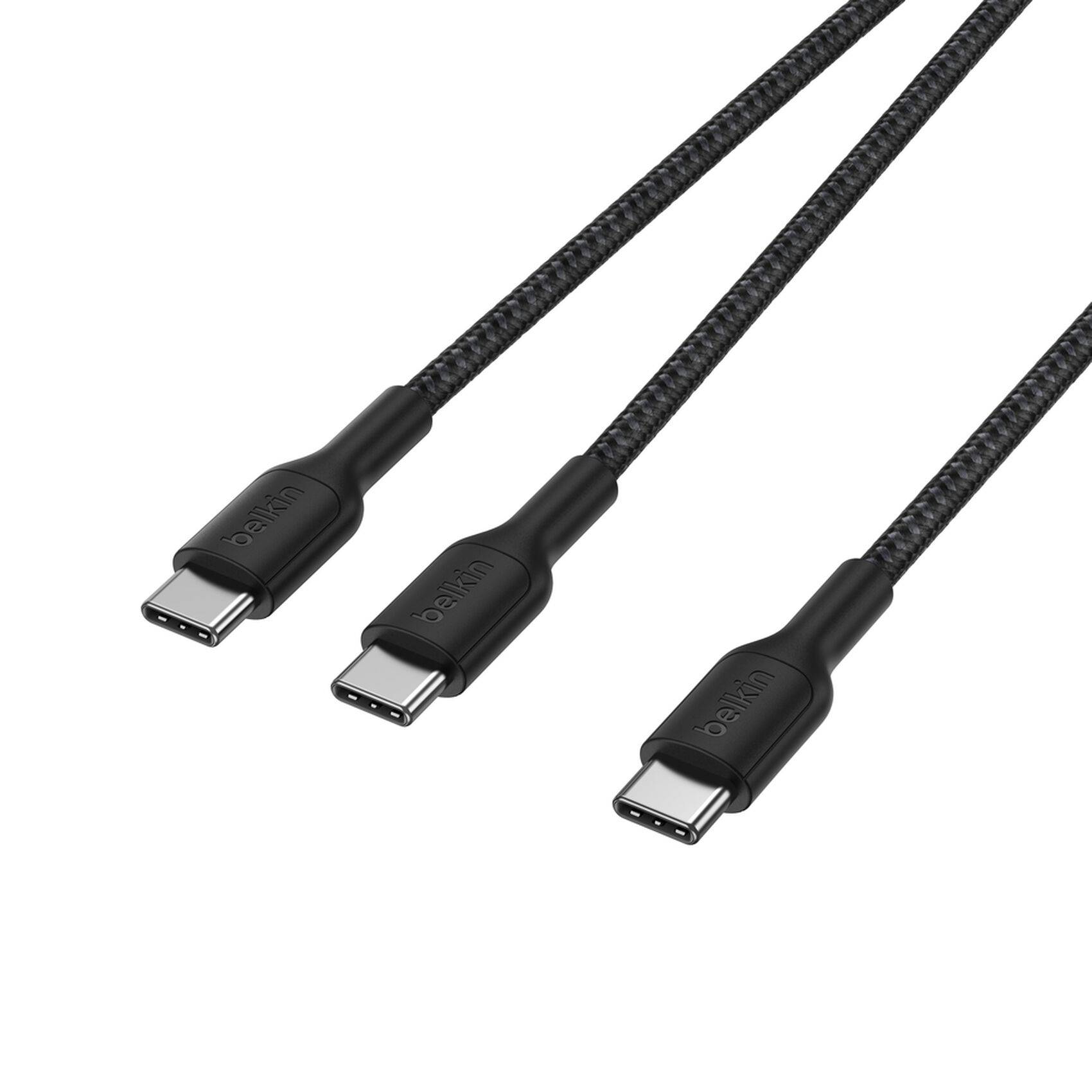 Belkin CAC004HQ1.5MBK USB-kabel USB 2.0 1,5 m USB C 2 x USB C Zwart