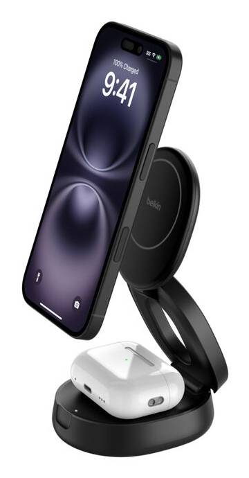 Belkin WIZ035kqWH Hoofdtelefoons, Smartphone Wit USB Draadloos opladen Snel opladen Binnen