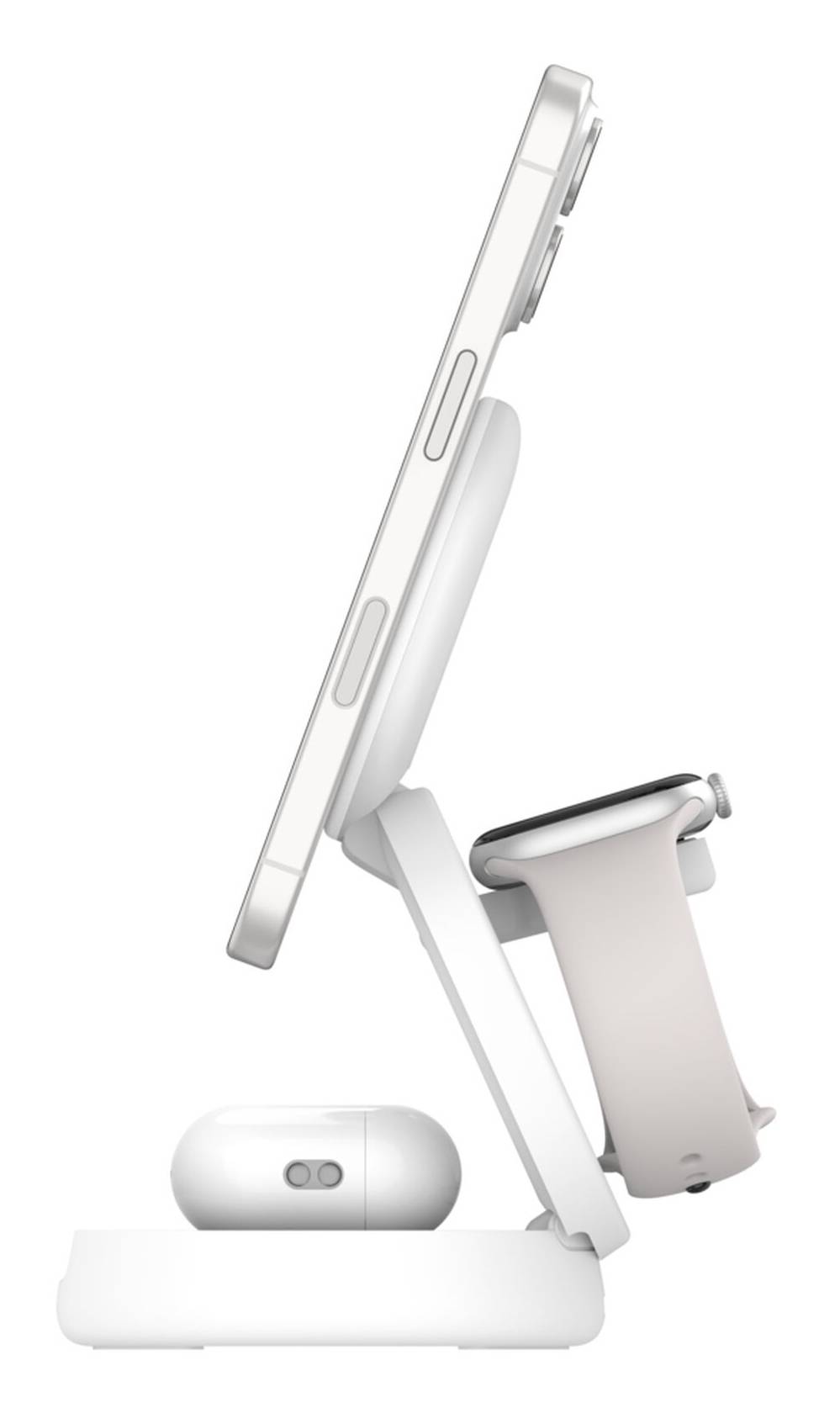 Belkin WIZ034KQWH oplader voor mobiele apparatuur Headset, Smartphone, Smartwatch Wit USB Draadloos opladen Snel opladen Binnen