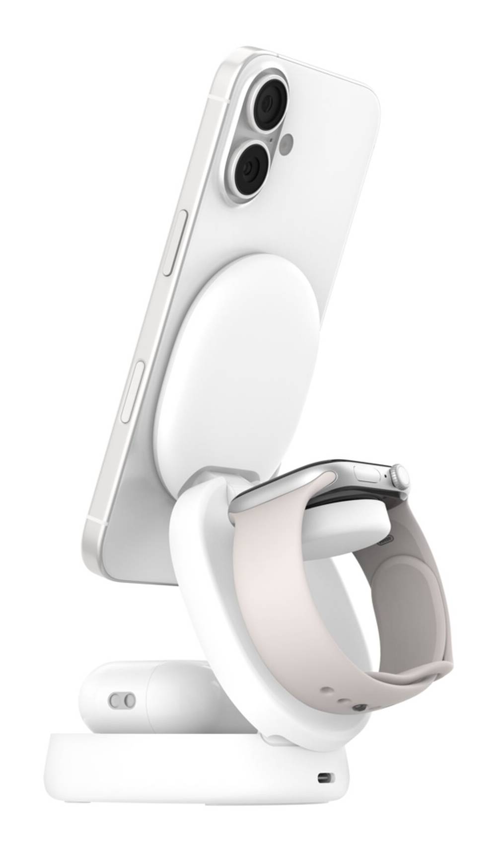 Belkin WIZ034KQWH oplader voor mobiele apparatuur Headset, Smartphone, Smartwatch Wit USB Draadloos opladen Snel opladen Binnen