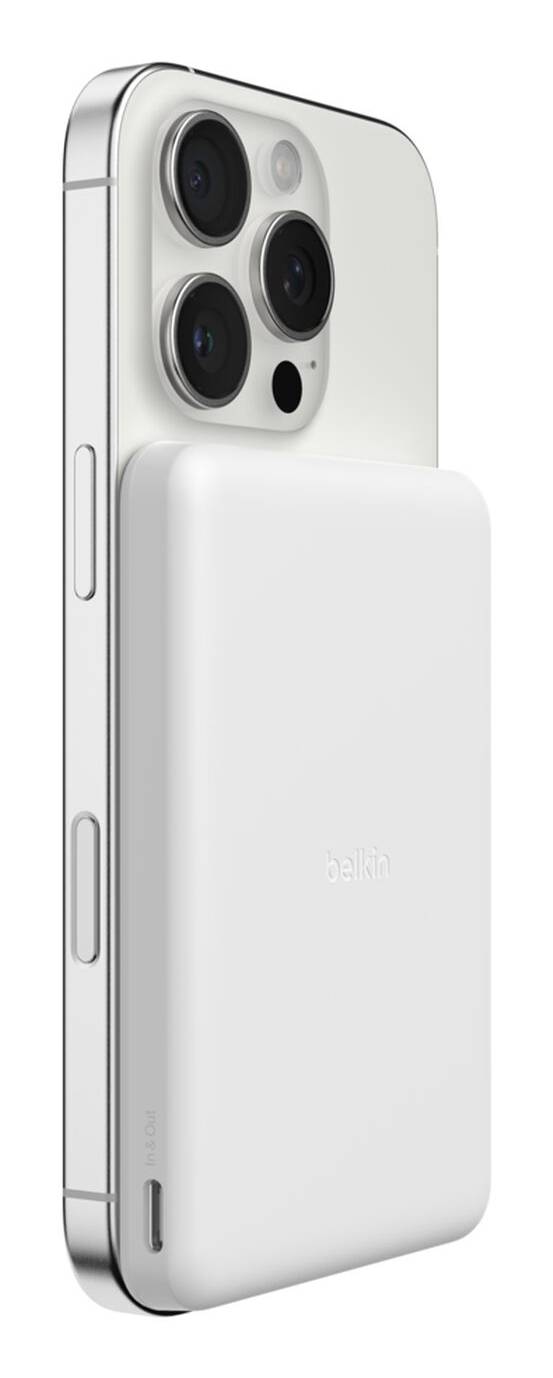Belkin BPD010hqWH 5000 mAh Draadloos opladen Wit