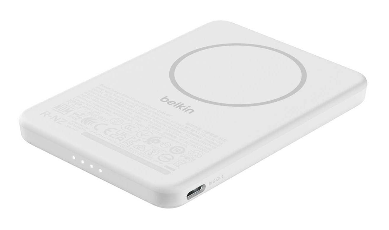 Belkin BPD010hqWH 5000 mAh Draadloos opladen Wit