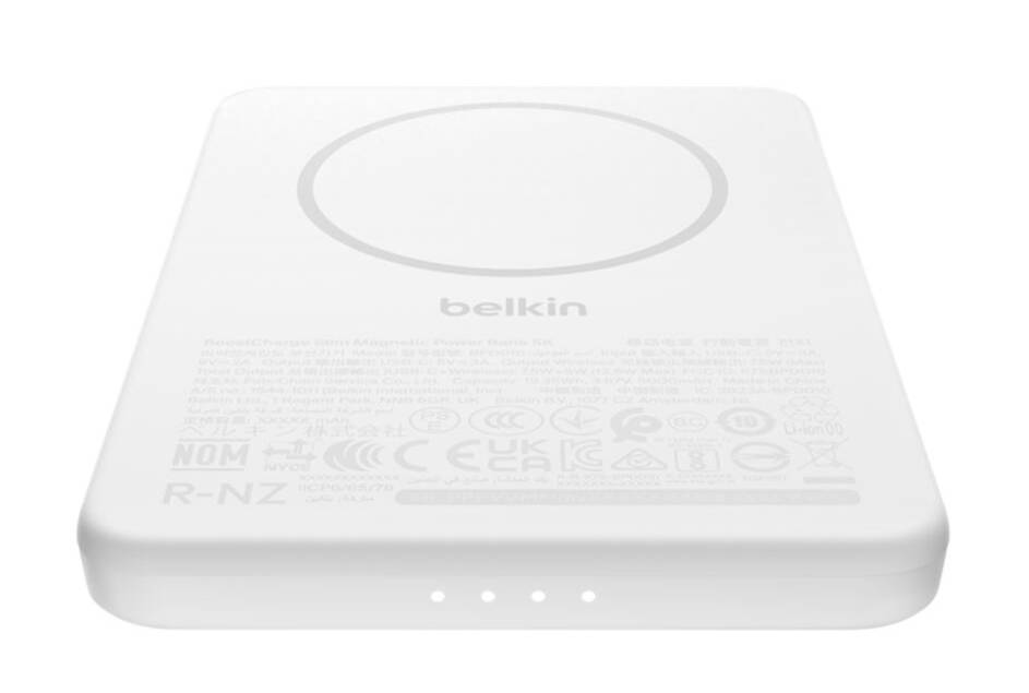 Belkin BPD010hqWH 5000 mAh Draadloos opladen Wit
