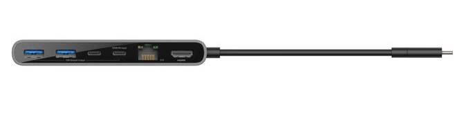 Belkin INC024HQSGY interface hub USB Type-C 10000 Mbit/s Grijs