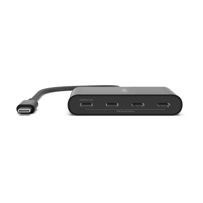 Belkin AVC018BTBK interface hub USB Type-C 10000 Mbit/s Zwart