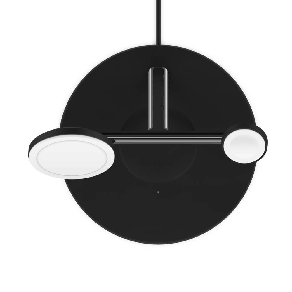 Belkin WIZ017vfBK Hoofdtelefoons, Smartphone, Smartwatch Zwart AC Draadloos opladen Snel opladen Binnen