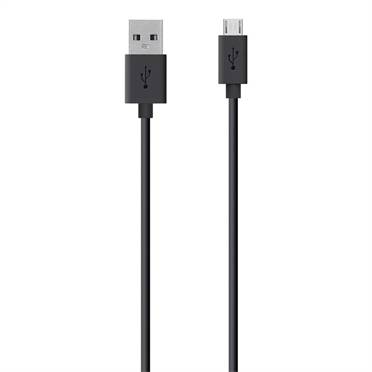 Belkin USB A - Micro-USB, 2m USB-kabel USB 2.0 Micro-USB B Zwart