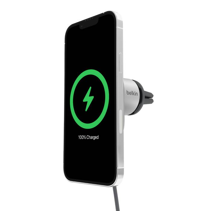 Belkin BoostCharge Pro Smartphone Zilver, Wit USB Draadloos opladen Snel opladen Auto