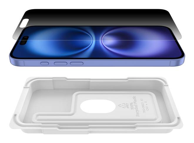 Belkin OVA168HQ scherm- & rugbeschermer voor mobiele telefoons Privacy-schermbeschermer Apple 1 stuk(s)