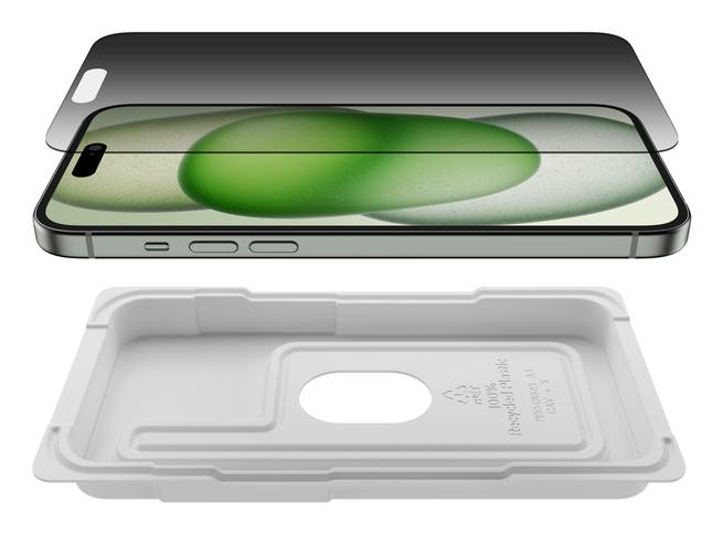 Belkin OVA168HQ scherm- & rugbeschermer voor mobiele telefoons Privacy-schermbeschermer Apple 1 stuk(s)