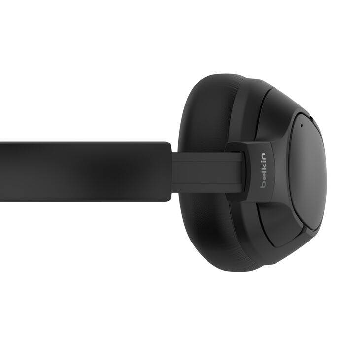 Belkin AUD008HQBK hoofdtelefoon/headset Hoofdtelefoons Draadloos Hoofdband Oproepen/muziek USB Type-C Bluetooth Zwart