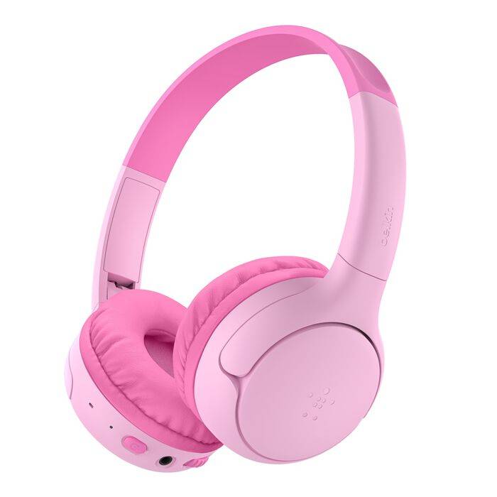 Belkin AUD012HQPKCS hoofdtelefoon/headset Bedraad en draadloos Hoofdband Muziek Bluetooth Roze