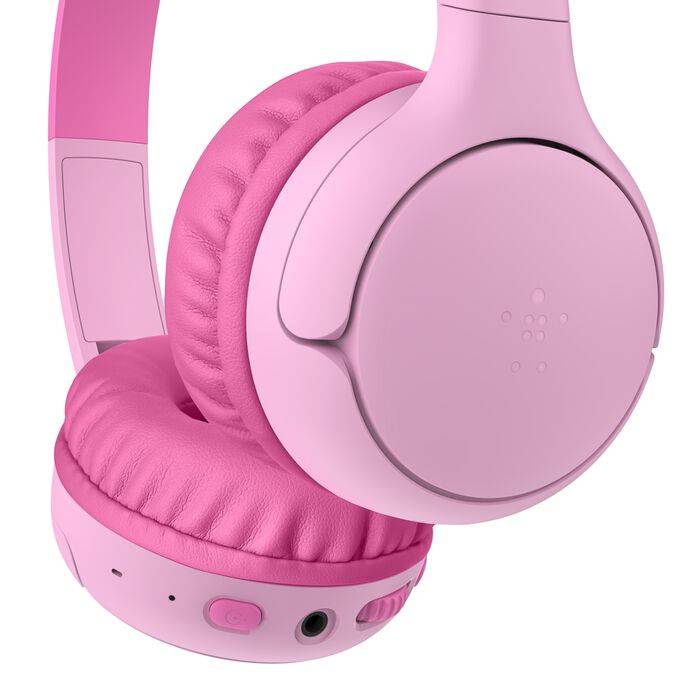 Belkin AUD012HQPKCS hoofdtelefoon/headset Bedraad en draadloos Hoofdband Muziek Bluetooth Roze