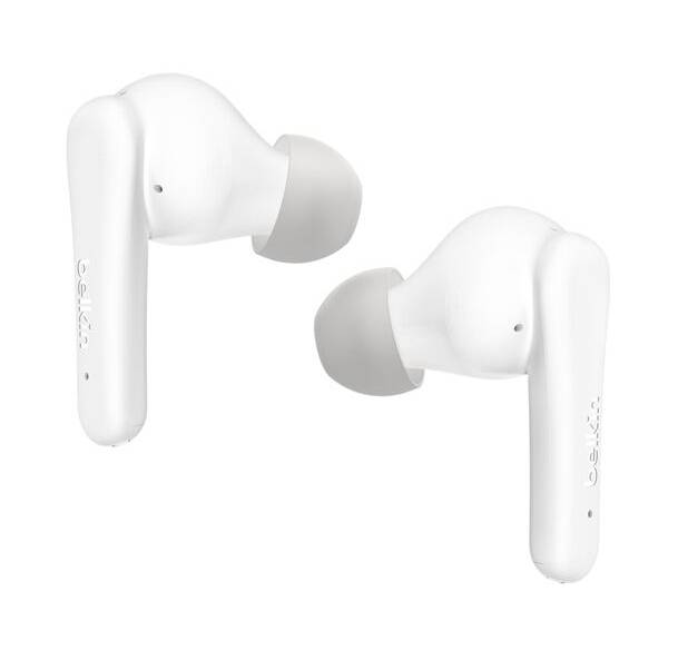 Belkin SoundForm Rhythm Headset Bedraad en draadloos In-ear Oproepen/muziek USB Type-C Bluetooth Wit