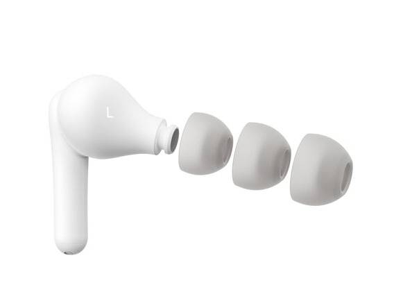Belkin SoundForm Rhythm Headset Bedraad en draadloos In-ear Oproepen/muziek USB Type-C Bluetooth Wit